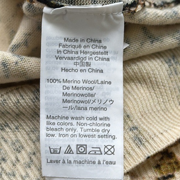 J. Crew Merino Wool snake print Tippi sweater. Size Medium - Picture 7 of 7